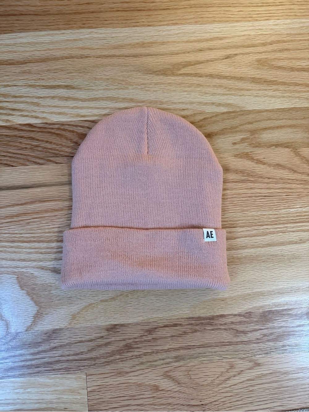 American Eagle Outfitters Dusty Pink Fold-Over Beanie